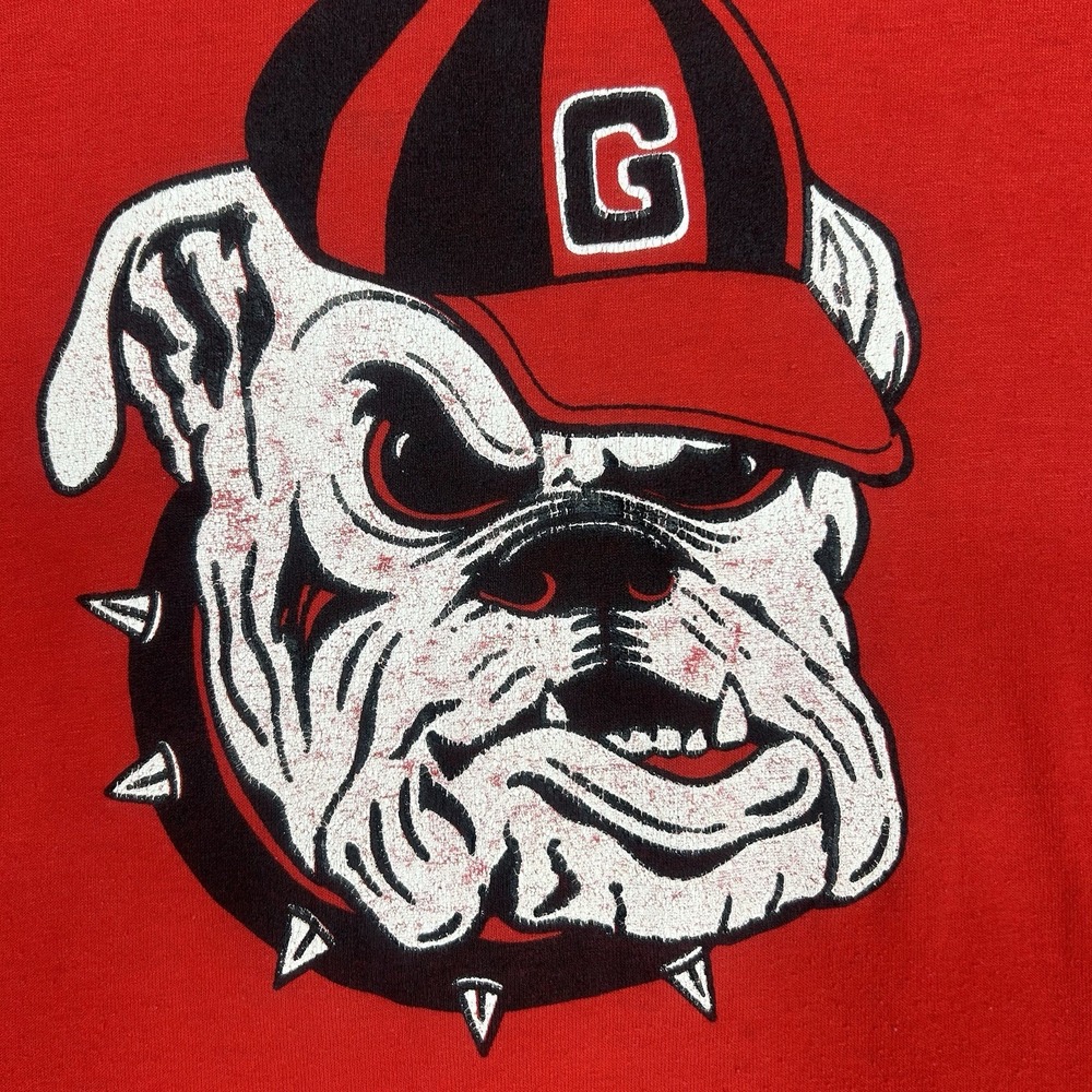 Vintage 70s University of Georgia T Shirt Mens S (Tag M) Red single stitch - Picture 6 of 14